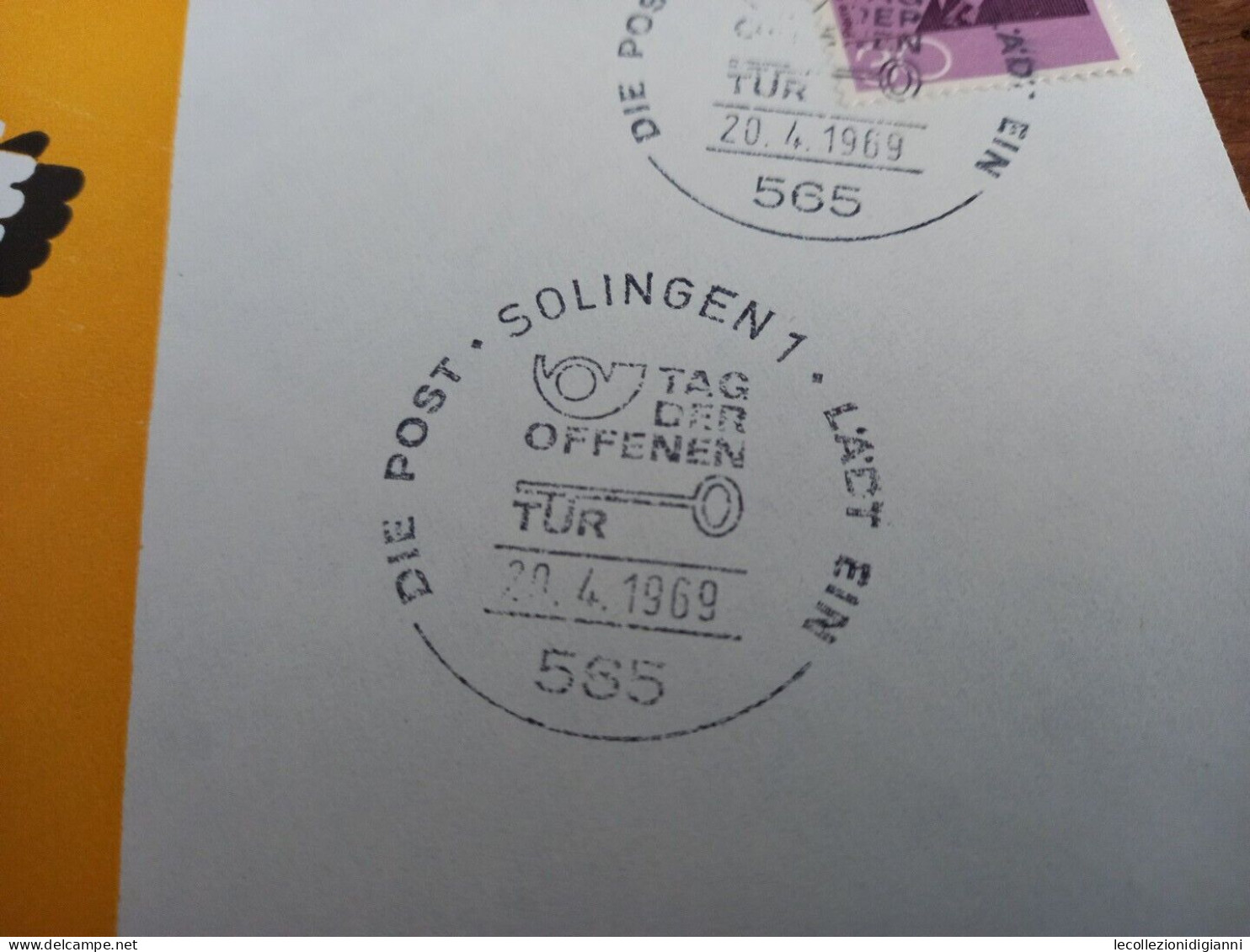 1057) Germania Busta Tag Der Offenen Tur Solingen 1969 Olympische Spiele 1968 - Briefe U. Dokumente