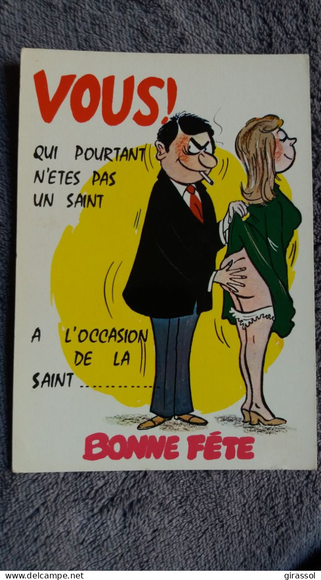 CPM SERIE BONNE FETE 617 ED LYNA 2 STYLE ALEXANDRE VOUS QUI POURTANT N ETES PAS UN SAINT A L OCCASION DE LA ST BONNE FET - Contemporanea (a Partire Dal 1950)