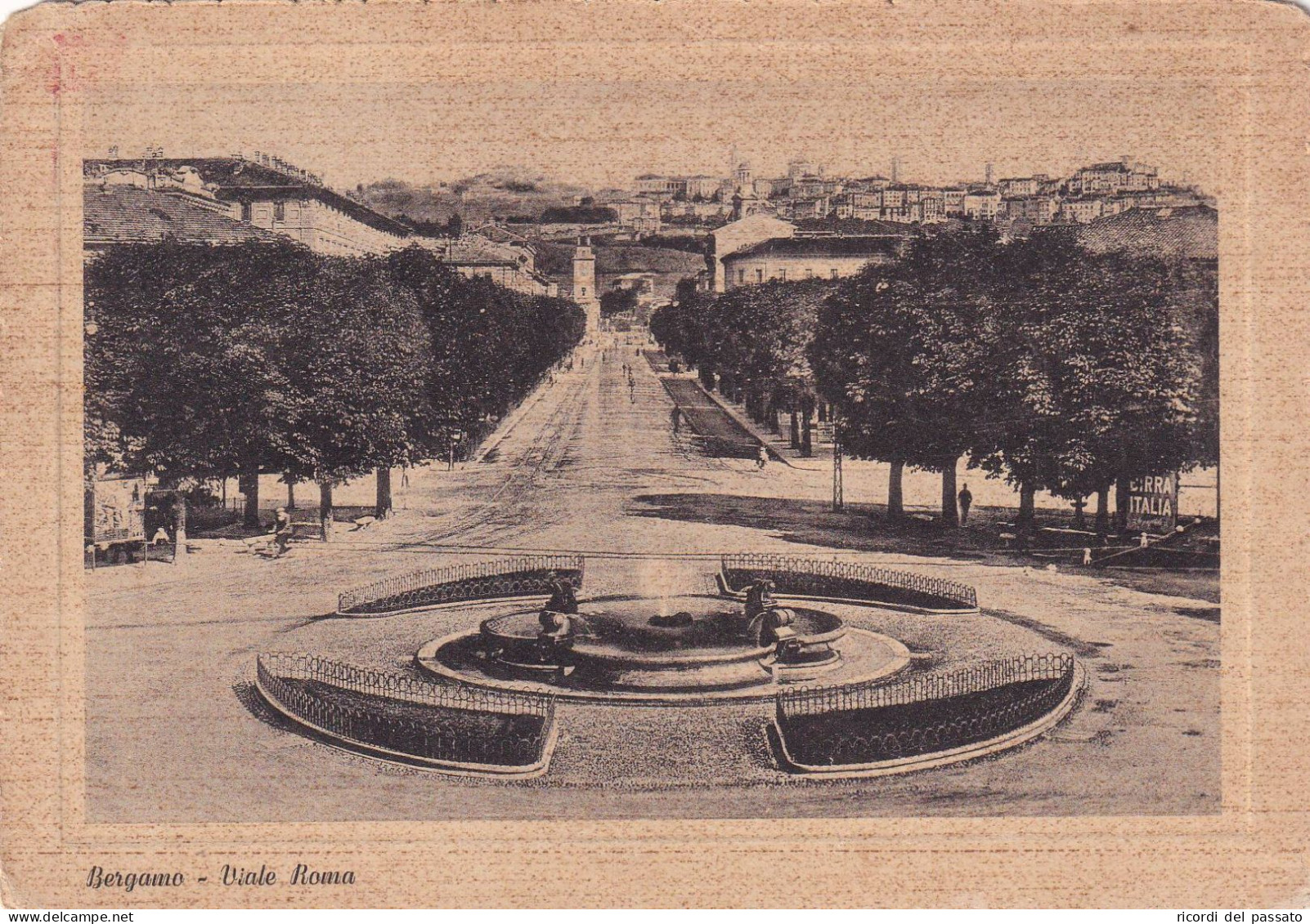 Cartolina Bergamo - Viale Roma - Bergamo