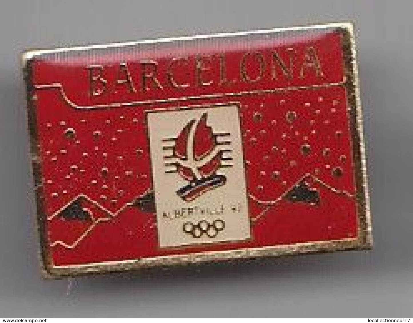 Pin's Jeux Olympiques Barcelona Alberville 92 Réf 4893 - Olympic Games