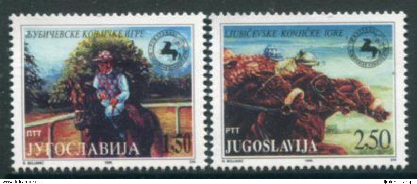 YUGOSLAVIA 1996 Ljubićevo Races MNH / **.  Michel 2783-84 - Ongebruikt