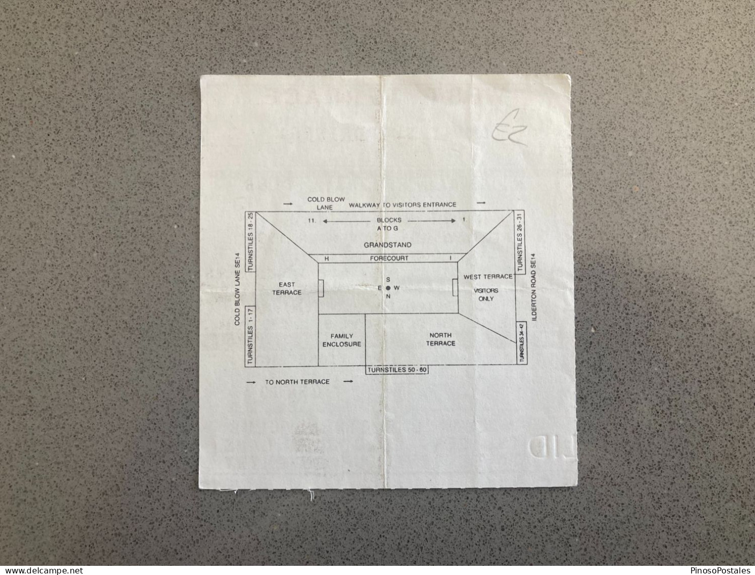 Millwall V West Ham United 1990-91 Match Ticket - Tickets D'entrée