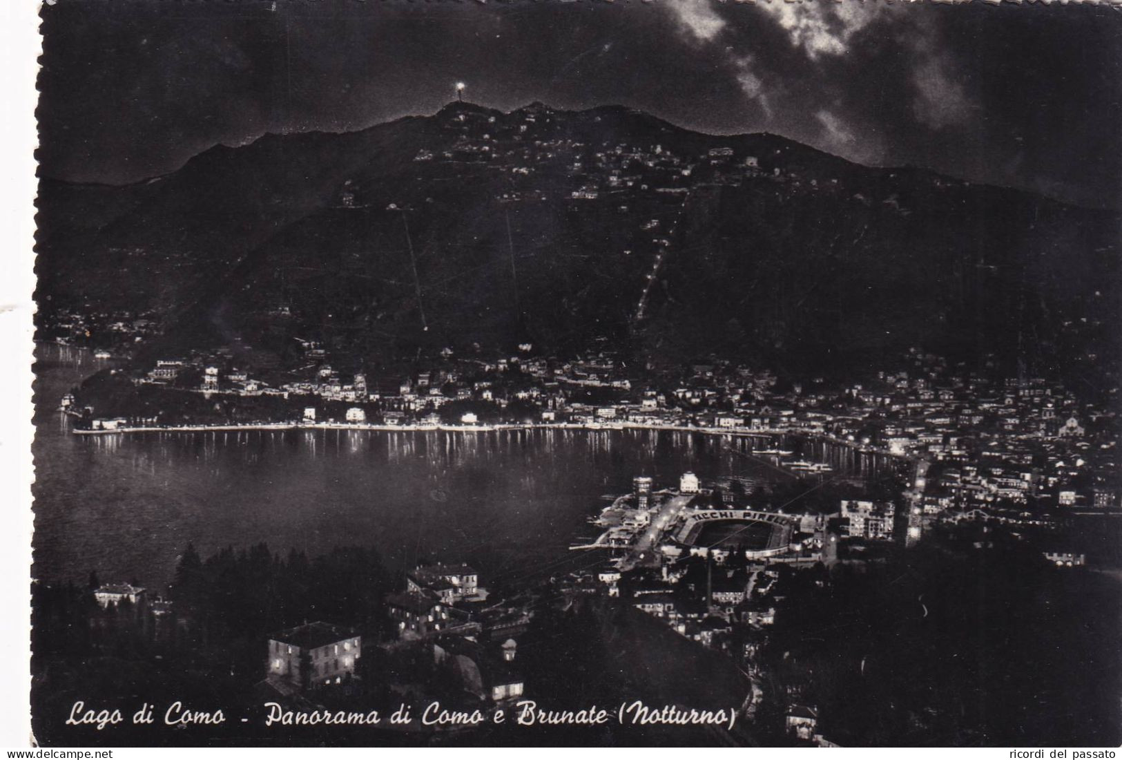 Cartolina Lago Di Como ( Como ) Panorama Di Como E Brunate - Como