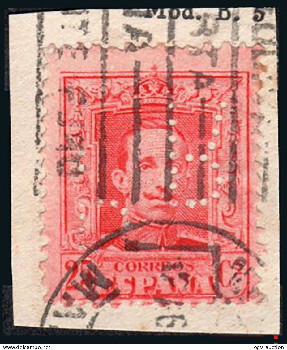 Madrid - Perforado - Edi O 317 - Fragmento "PR" (Philips) - Used Stamps