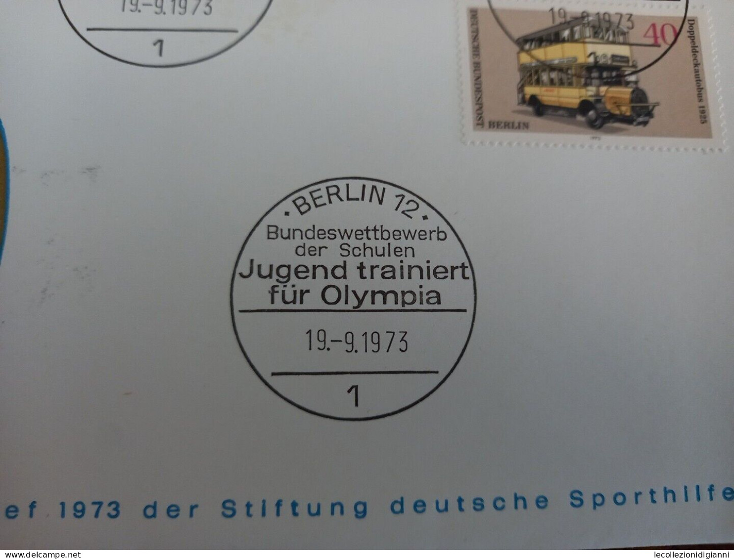 1058) Germania Busta 1973 Jugend Trainiert Fur Olympia - Storia Postale