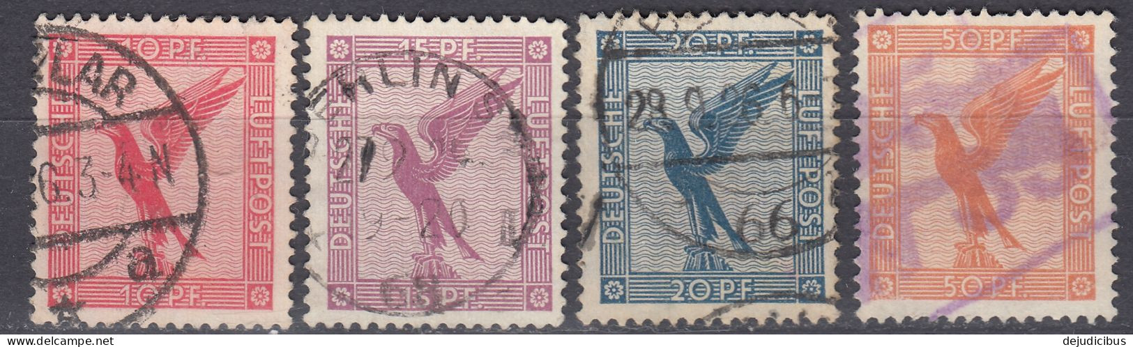 DEUTSCHES REICH - 1926/1927 - Posta Aerea,  Lotto Di 4 Valori Usati: Yvert 28/31. - Collezioni