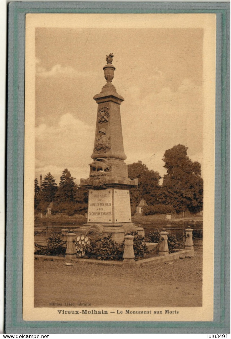 CPA (08) VIREUX-MOLHAIN - Aspect Du Monument Aux Morts En 1928 - Autres & Non Classés