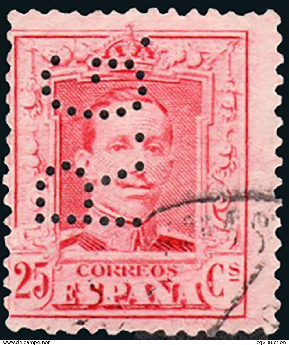 Madrid - Perforado - Edi O 317 - "R.G." (Imprenta Richard Gans) - Used Stamps