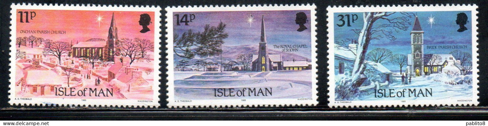 ISOLA DI MAN ISLE OF MAN 1985 CHRISTMAS NATALE NOEL WEIHNACHTEN NAVIDAD COMPLETE SET SERIE COMPLETA MNH - Isle Of Man