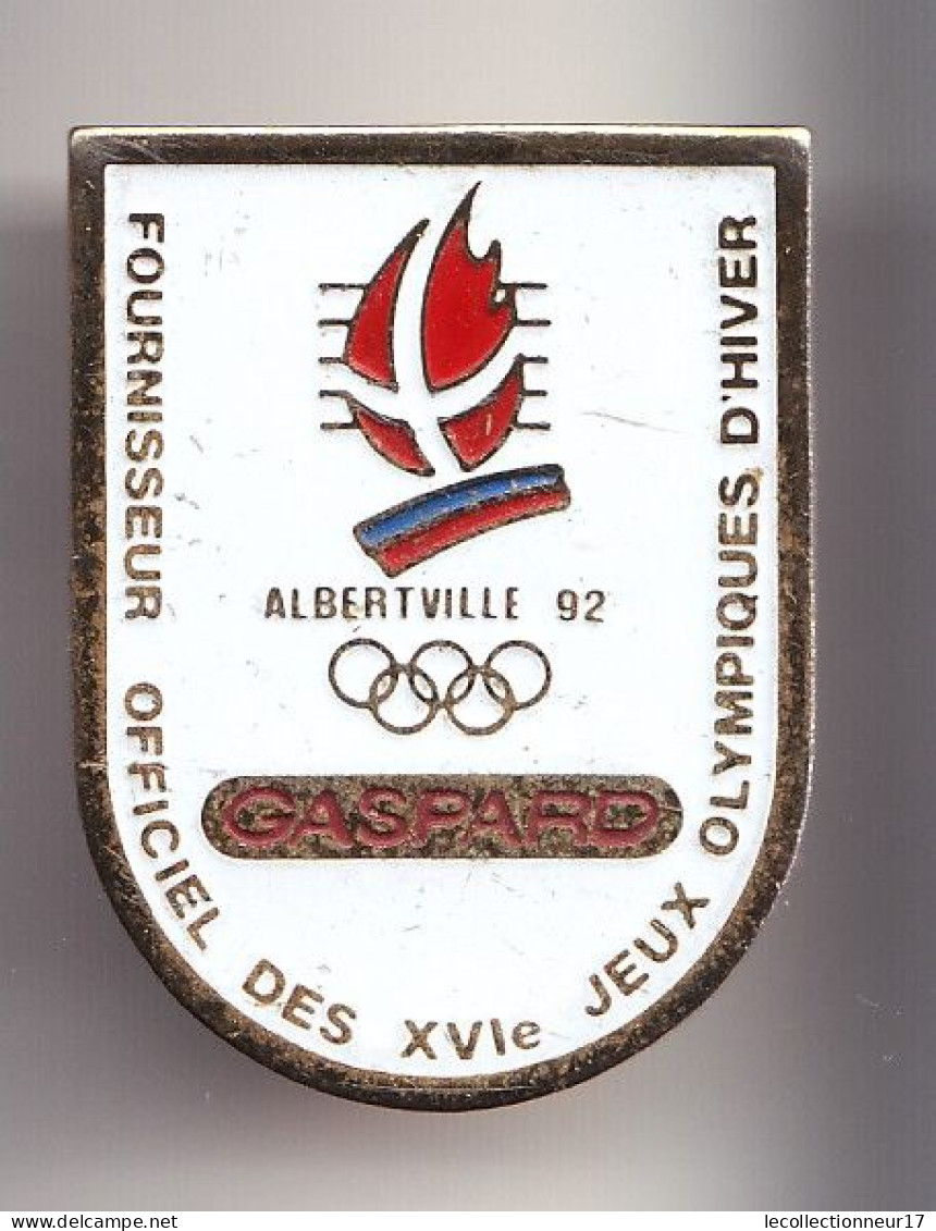 Pin's JO Albertville 92 Gaspard Papeterie  Réf 8091 - Jeux Olympiques