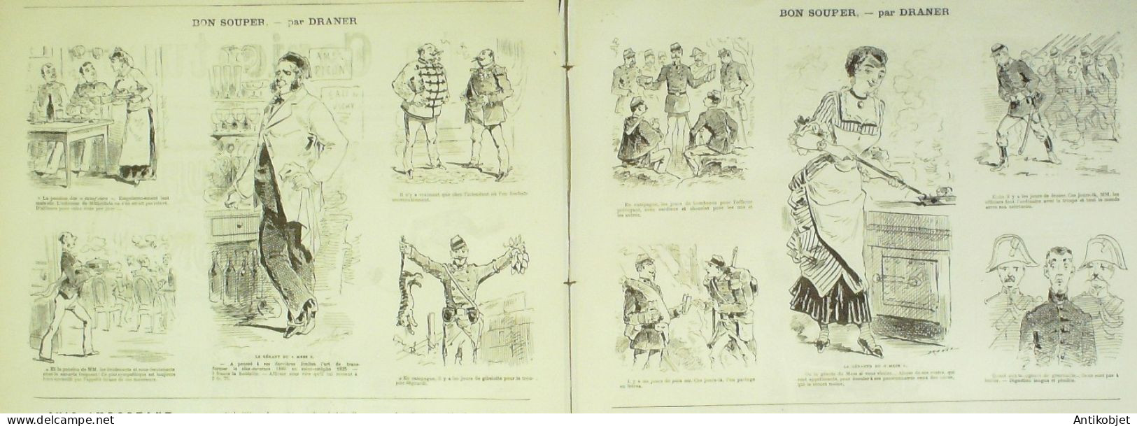 La Caricature 1881 N°  62 Bon Souper Bon Gite Et Le Reste Draner Barret Trock - Magazines - Before 1900