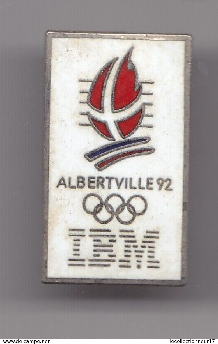 Pin's JO Albertville 92 IBM  Réf 8086 - Jeux Olympiques