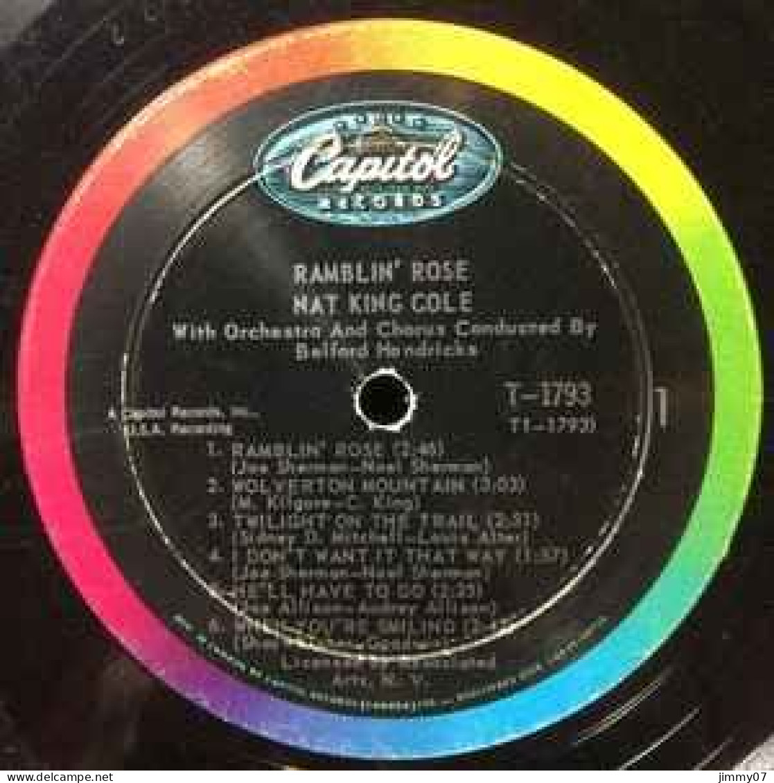 Nat King Cole - Ramblin' Rose (LP, Album, Mono, RE) - Disco & Pop