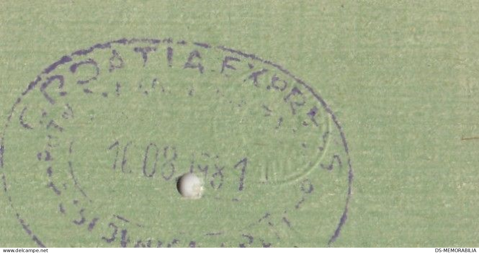 Yugoslavia Yugoslav Railways Train Ticket Split - Zagreb Via Oštarije - Europe