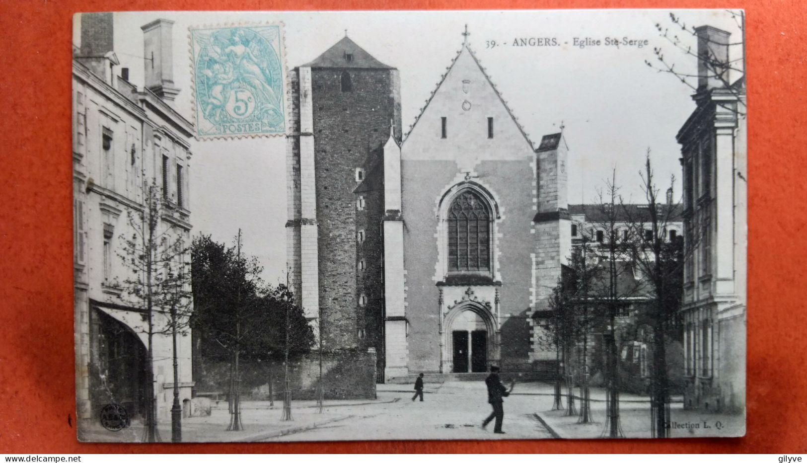 CPA (49) Angers. Eglise Saint Serge. Animation. (6A.n°2506) - Angers