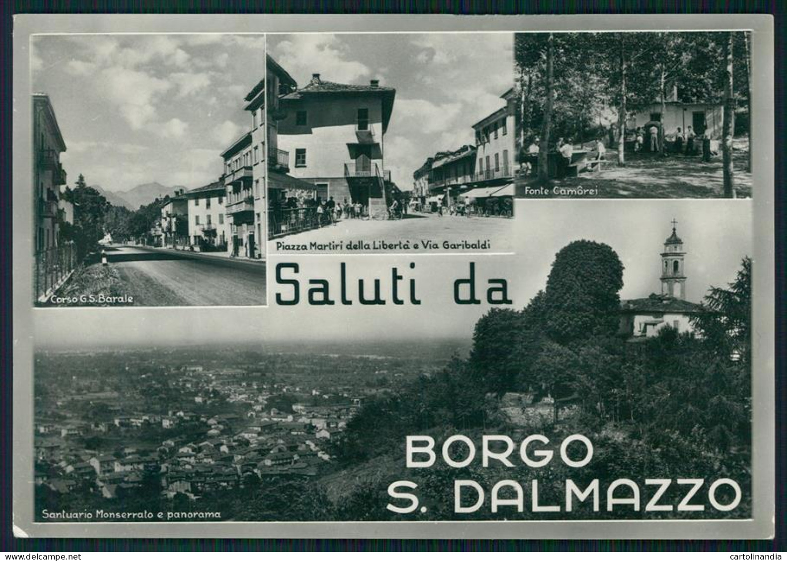 Cuneo Borgo San Dalmazzo Saluti Da Foto FG Cartolina MZ1008 - Cuneo