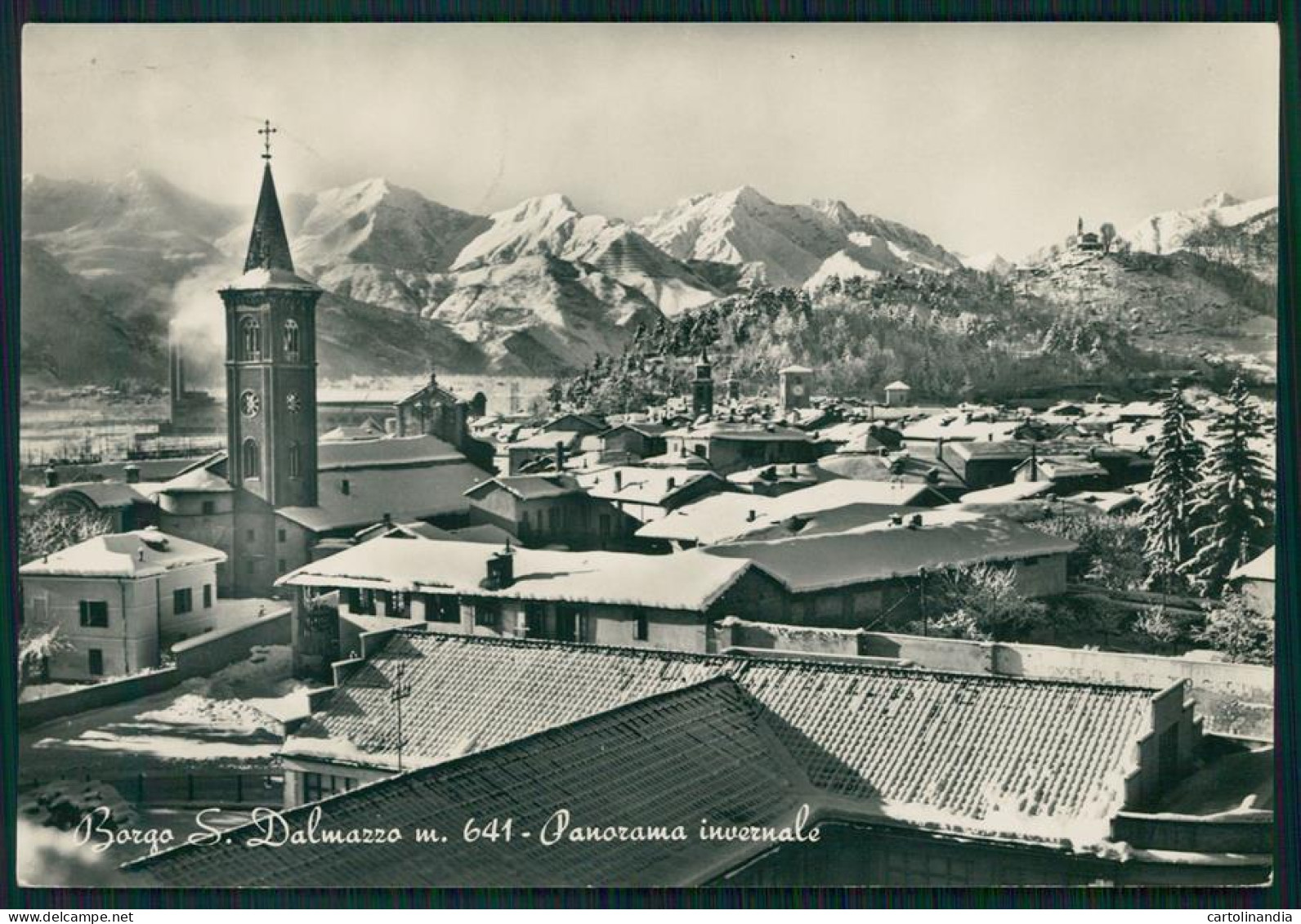 Cuneo Borgo San Dalmazzo Nevicata Foto FG Cartolina MZ1011 - Cuneo