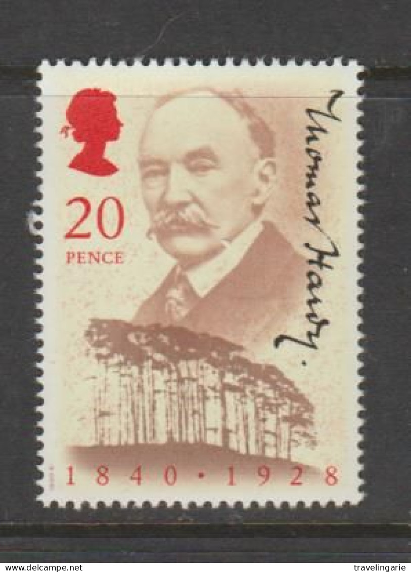 Great Britain 1990 150th Birth Anniversary Of Thomas Hardy (author) MNH ** - Nuevos
