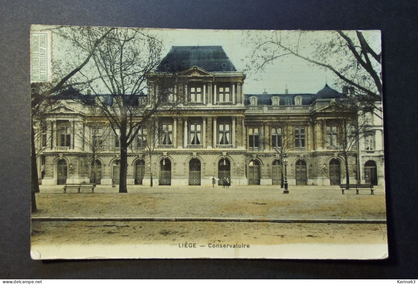 België - Belgique - Liège - Luik - Conservatoire - Used Card 1909 Vers Seine Et Oise ( France) - Liege