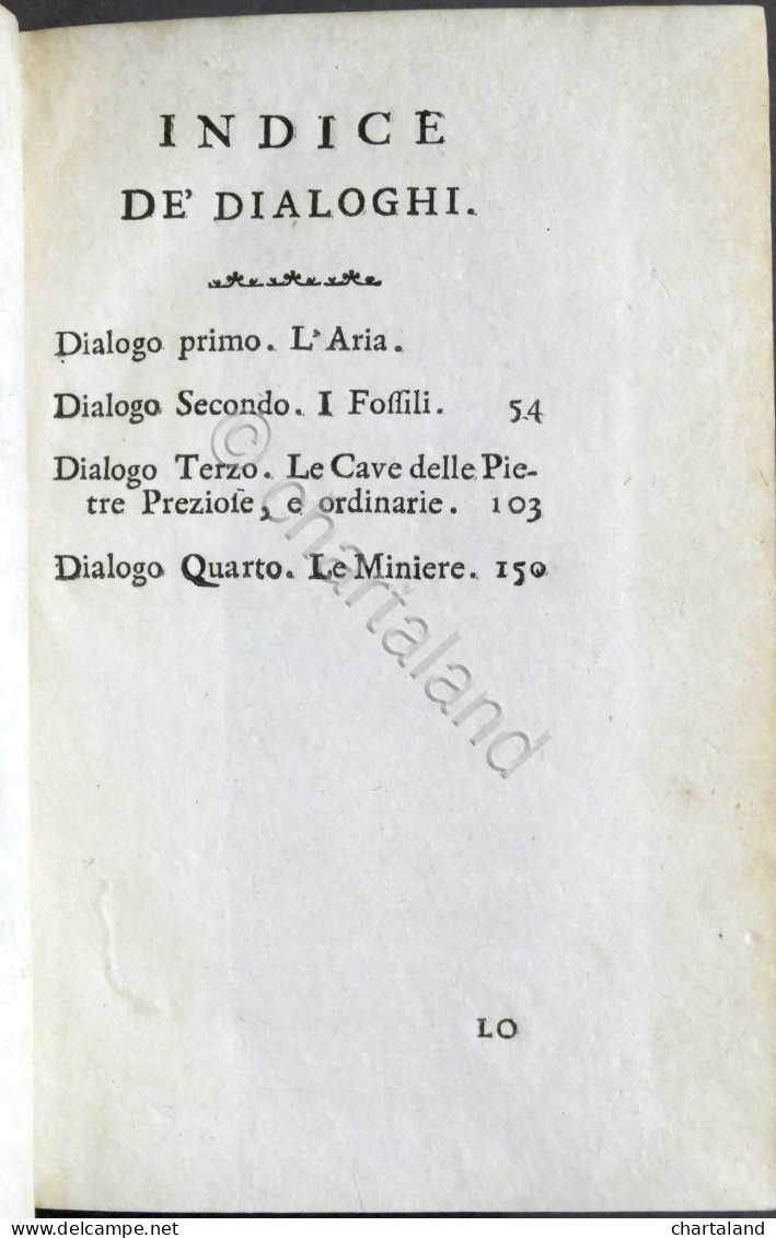 Lo Spettacolo Della Natura Esposto In Varj Dialoghi - Tomo VI - Ed. 1752 - Non Classificati