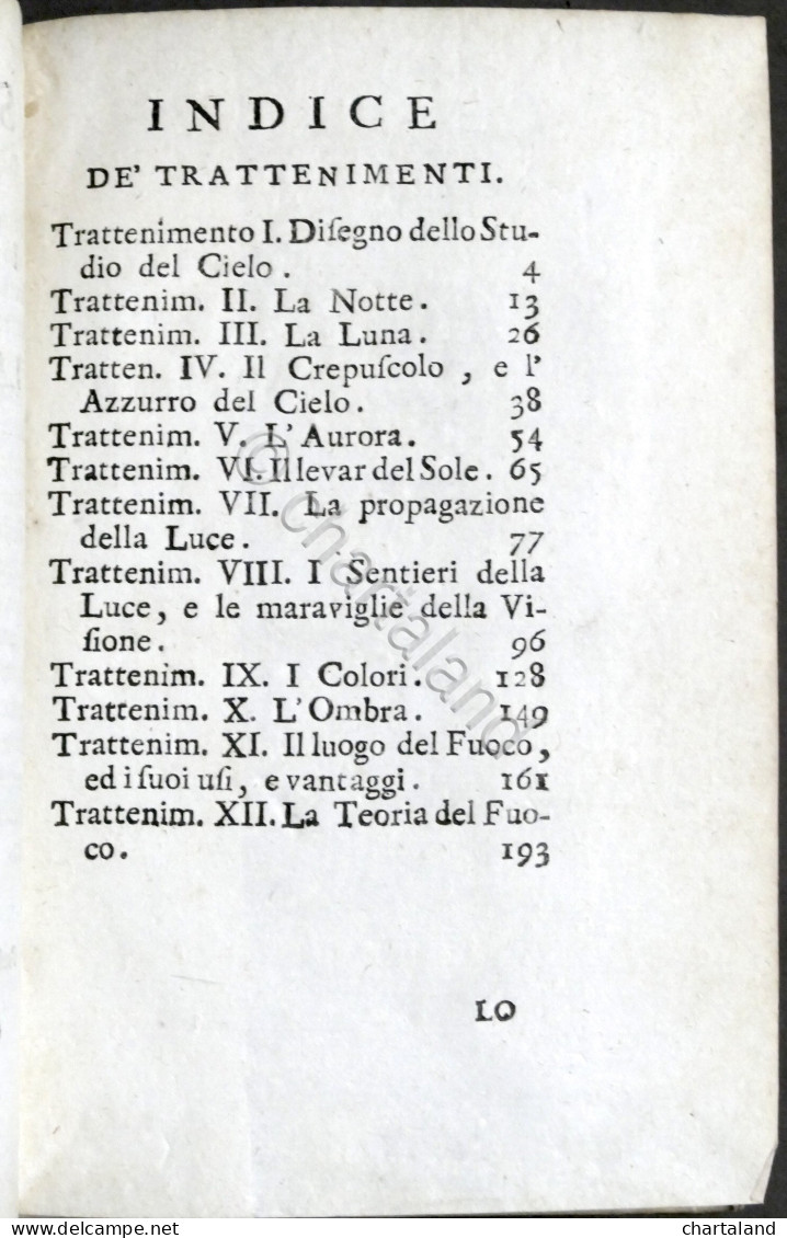 Lo Spettacolo Della Natura Esposto In Varj Dialoghi - Tomo VII - Ed. 1752 - Sin Clasificación