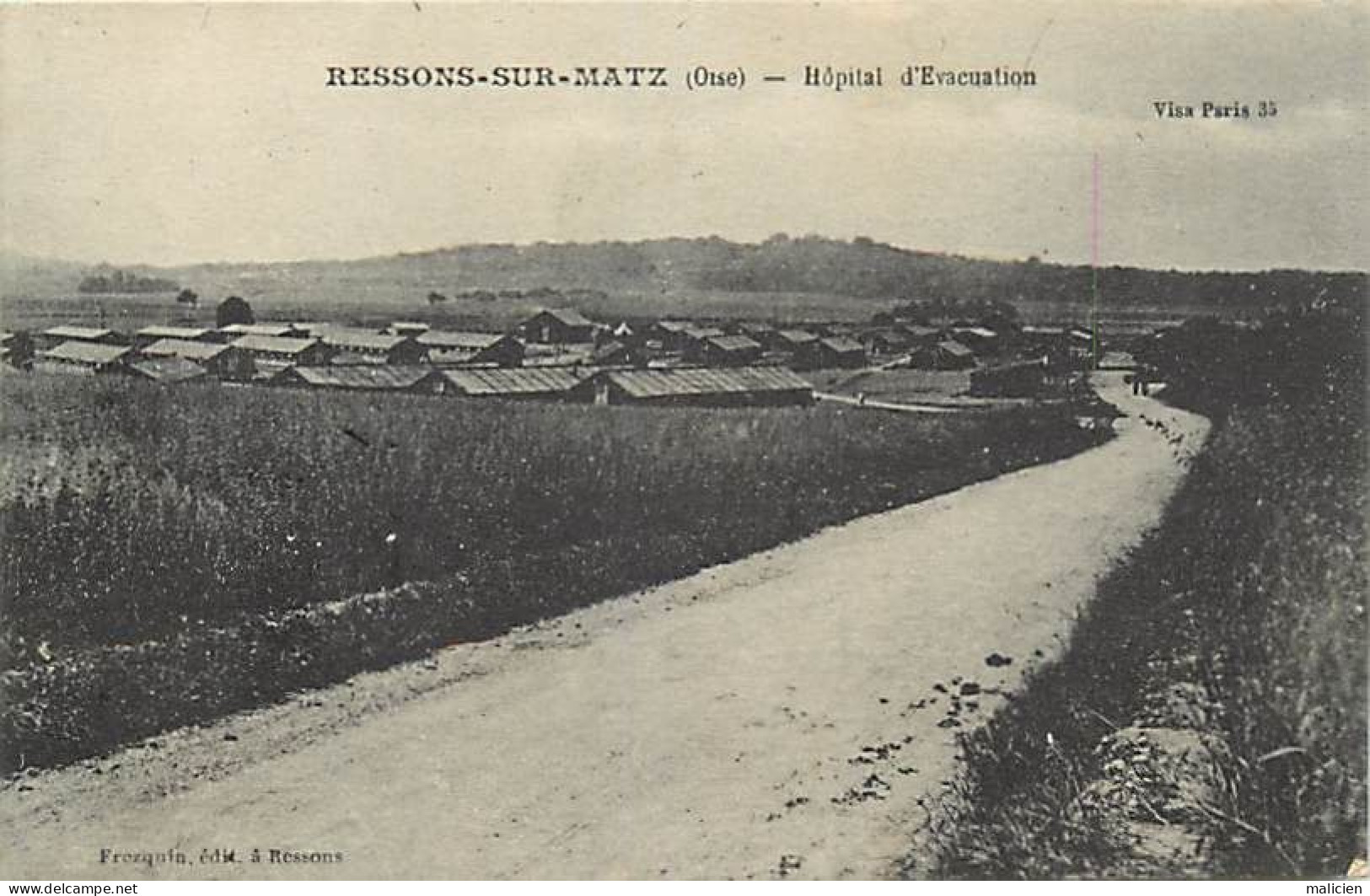 - Dpts Div.-ref-BN188- Oise - Ressons Sur Matz - Hôpital D Evacuation - Hôpitaux - Guerre 1914-18 - - Ressons Sur Matz