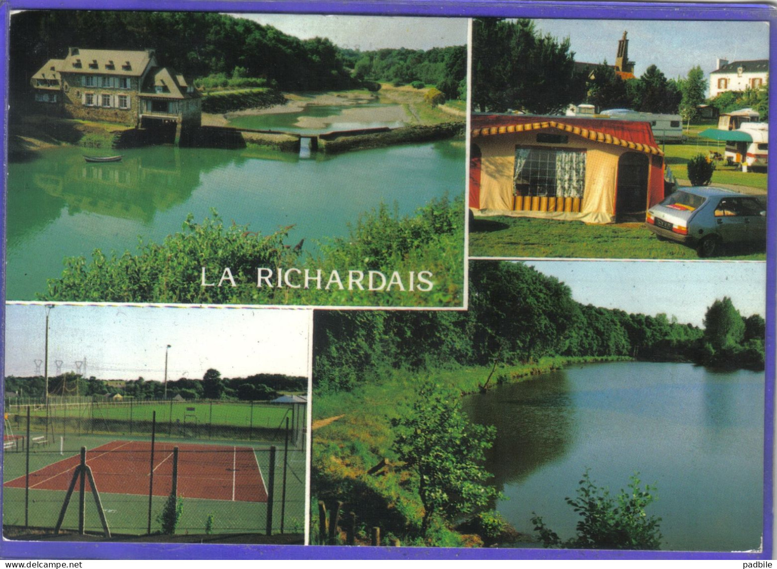 Carte Postale 35. La Richardais  Tennis Camping Renault 14 Moulin  Très Beau Plan - Andere & Zonder Classificatie