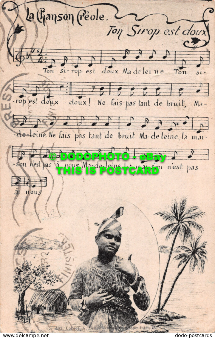 R489554 La Chanson Creole. Postcard - World