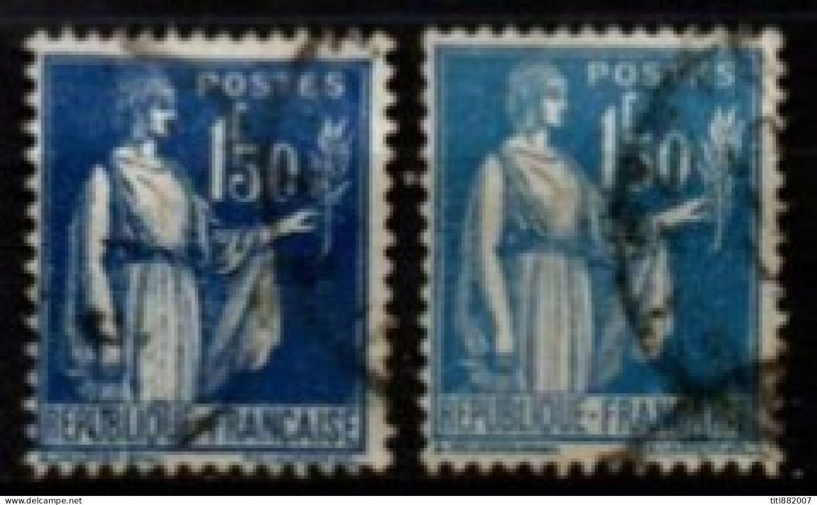 FRANCE    -   1932 .   Y&T N° 288 / 288d  Oblitérés - 1932-39 Frieden