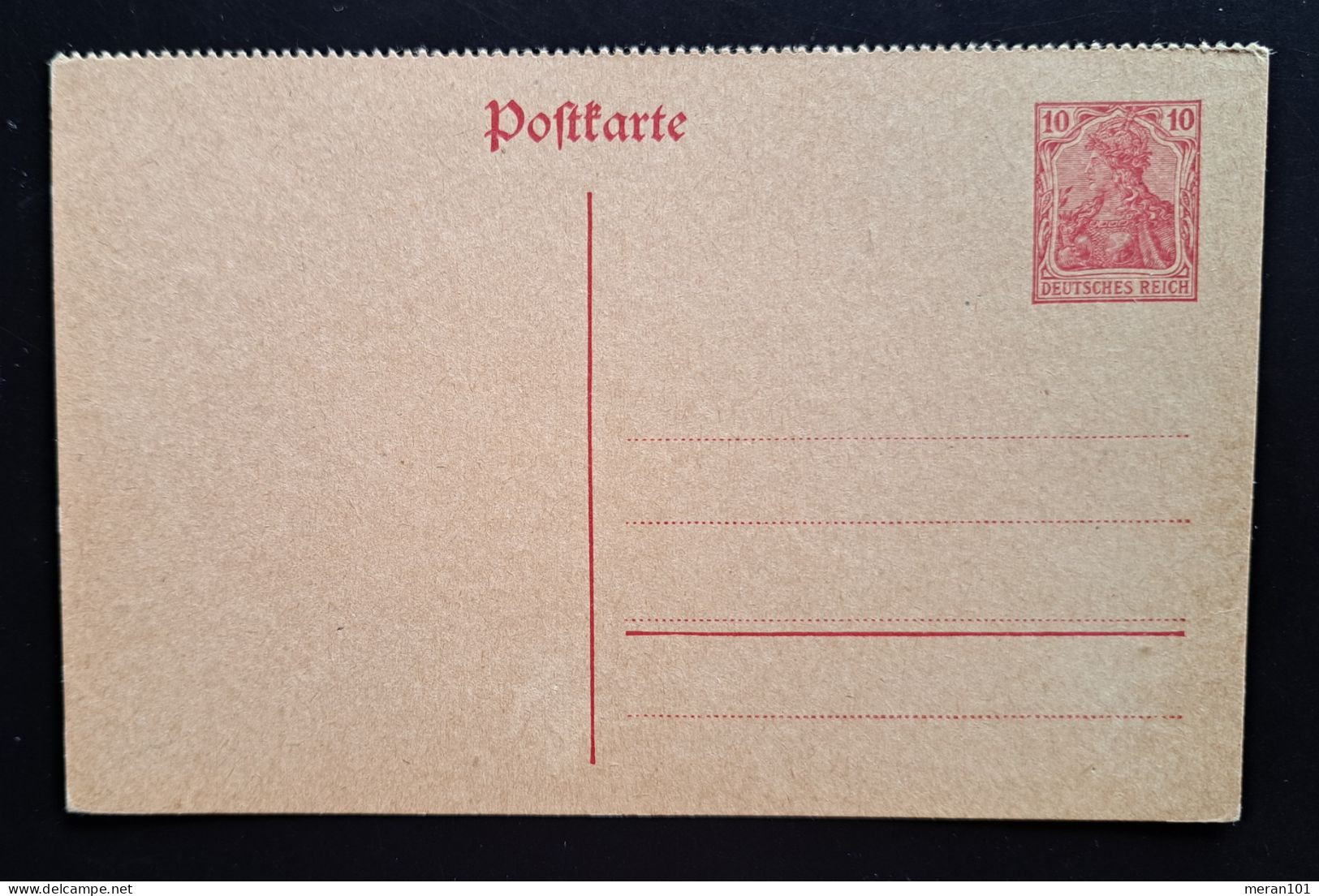 Deutsches Reich 1916, Postkarte P107II Gezähnt Ungebraucht - Cartes Postales