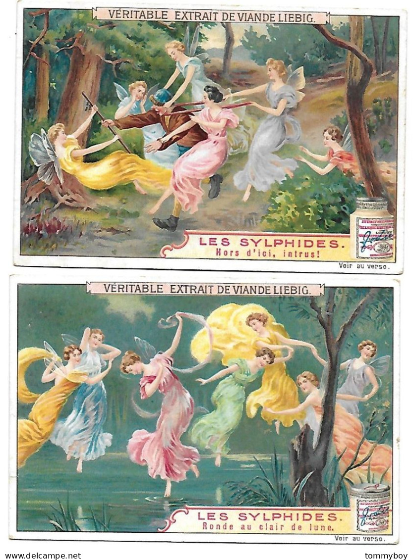 S 866, Liebig 6 Cards, Les Sylphides (lower Condition, One Pleat In Corner) (ref B23) - Liebig