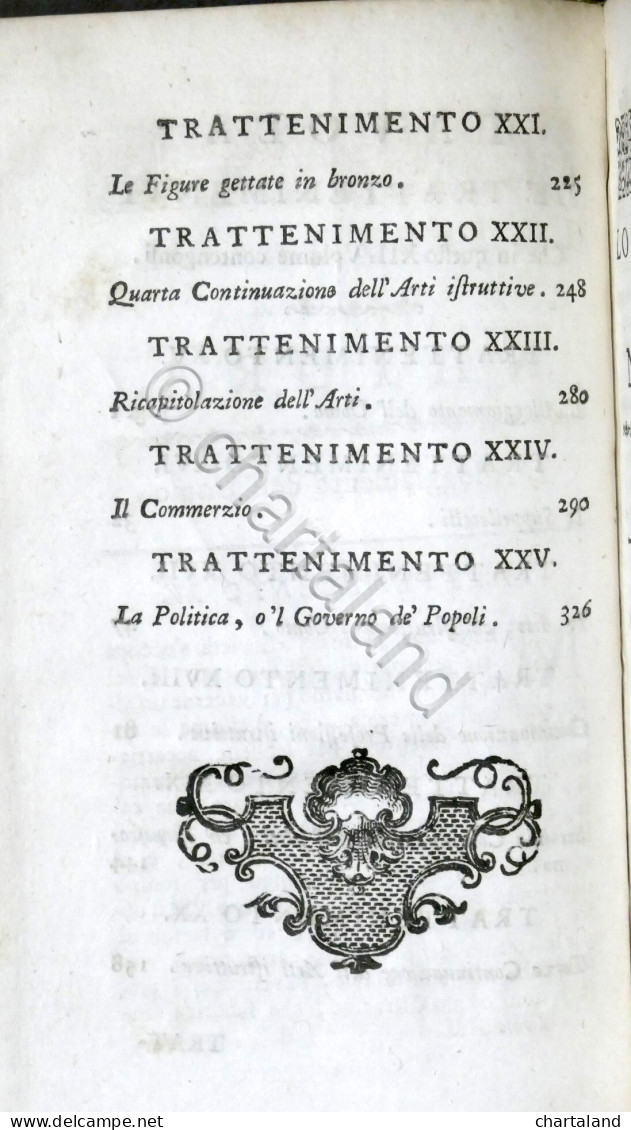 Lo Spettacolo Della Natura - Trattenimenti Storia Naturale - Tomo XII - Ed. 1751 - Ohne Zuordnung