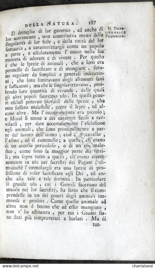 Lo Spettacolo Della Natura - Trattenimenti Storia Naturale - Tomo XIII Ed. 1751 - Non Classés