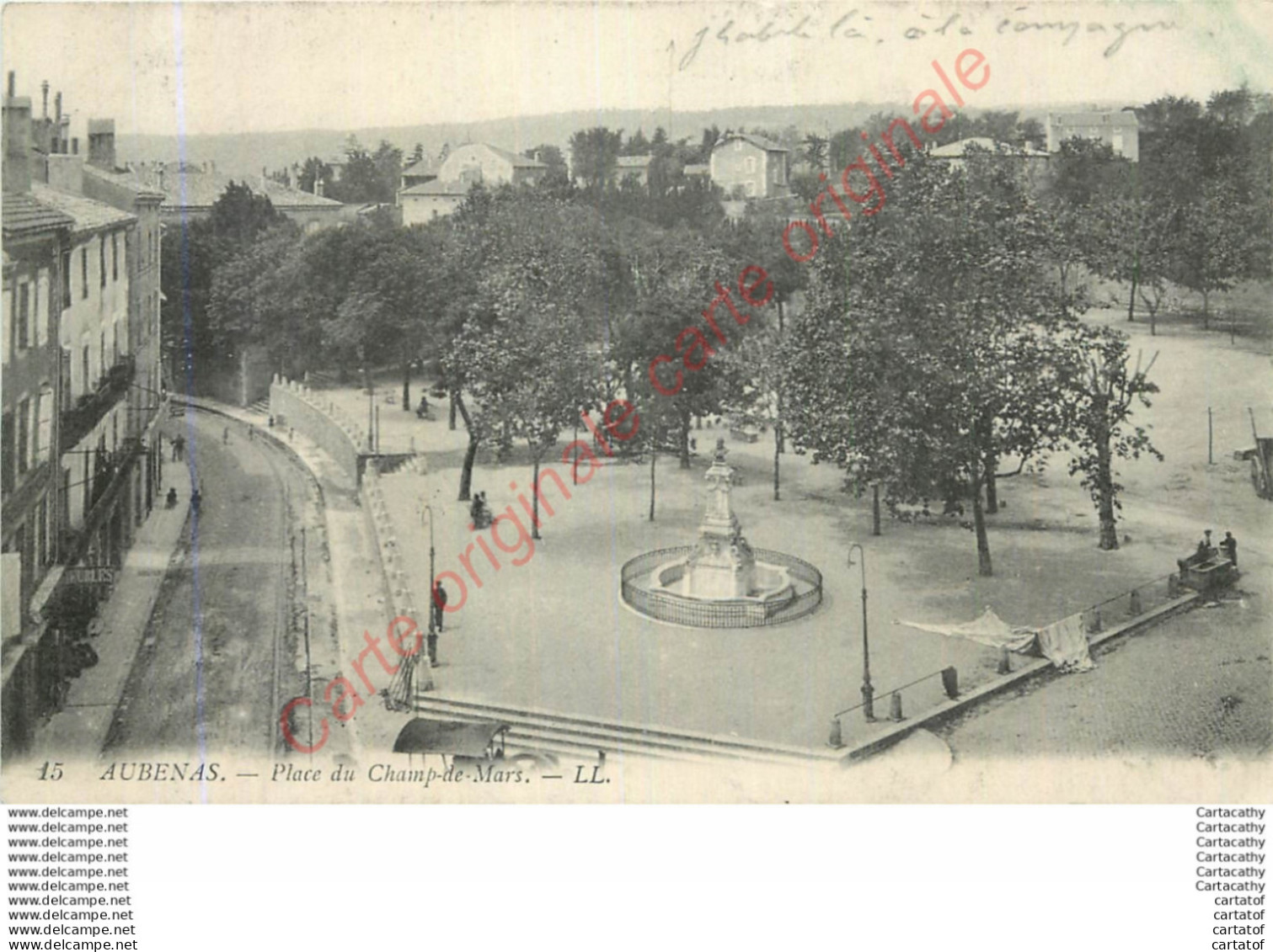 07.  AUBENAS .  Place Du Champ De Mars . - Aubenas