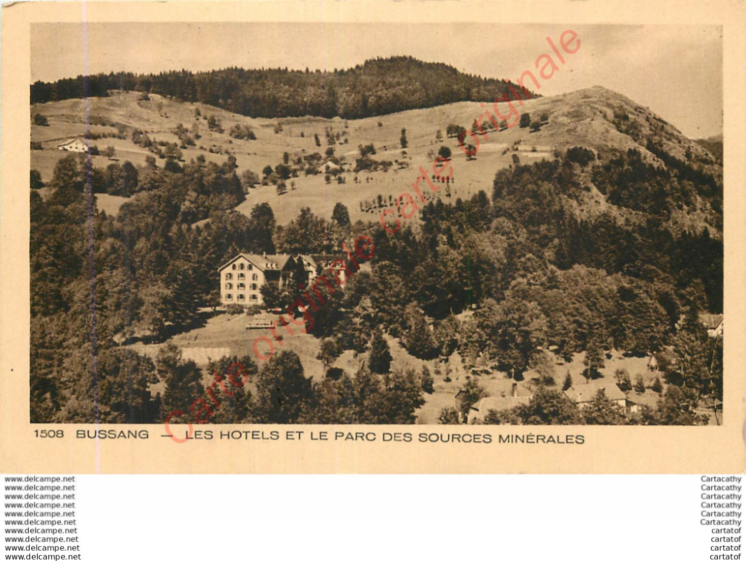 88.  BUSSANG . Les Hôtels Et Le Parc Des Sources Minérales . - Bussang