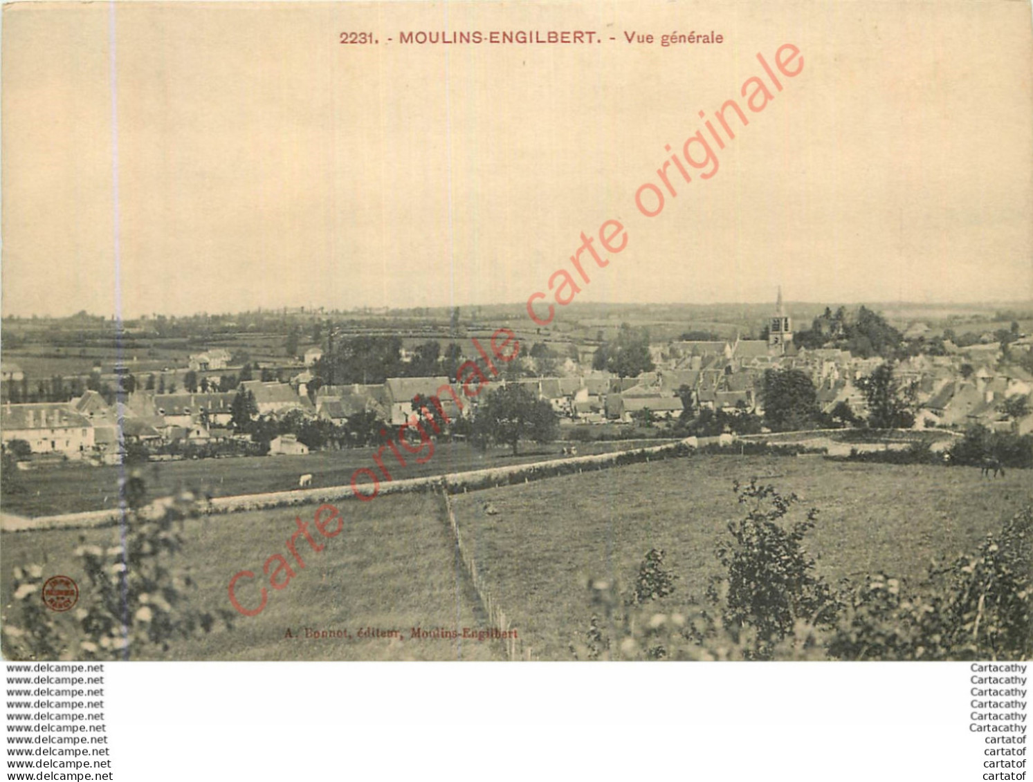 58.  MOULINS ENGILBERT .  Vue Générale . - Moulin Engilbert