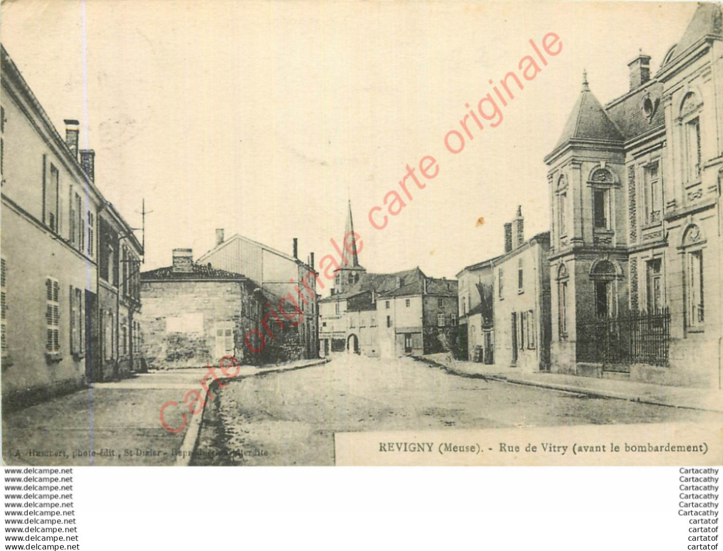 55.  REVIGNY .  Rue De Vitry Avant Le Bombardement . - Revigny Sur Ornain