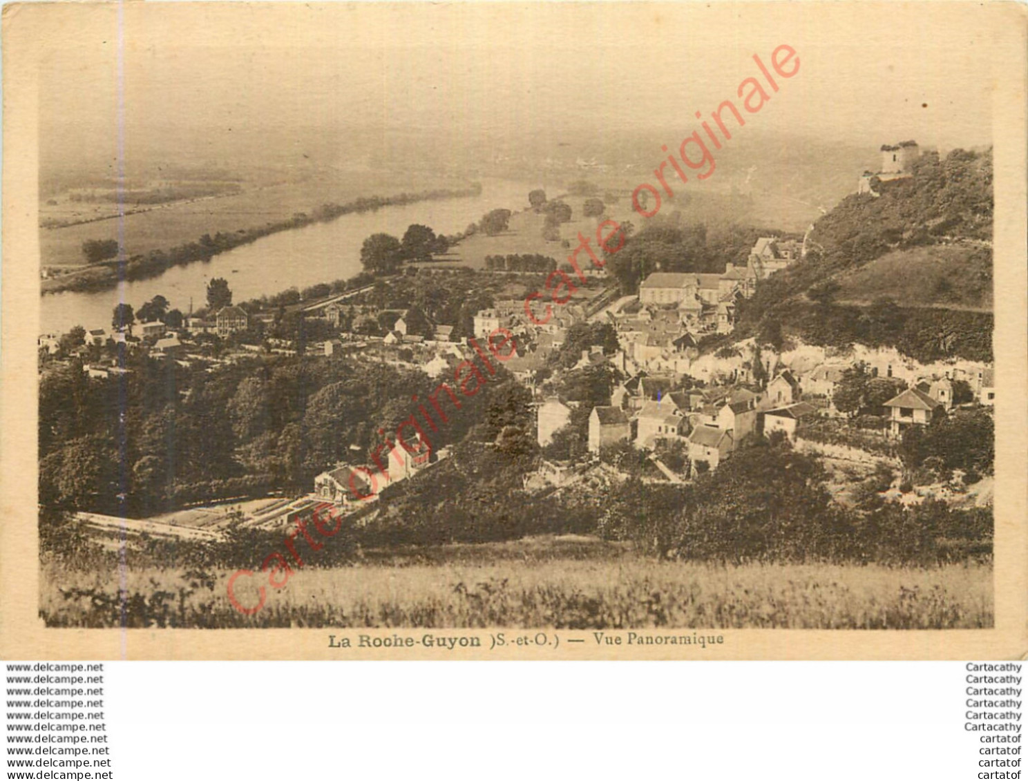 95.  LA ROCHE GUYON .  Vue Panoramique . - La Roche Guyon