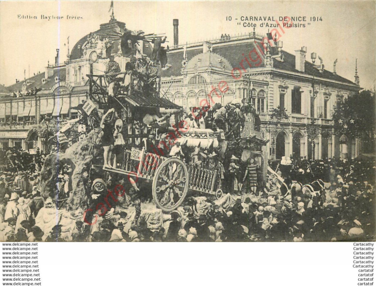 06.  NICE .  CARNAVAL DE 1914 .  Côte D'Azur Plaisirs . - Carnaval