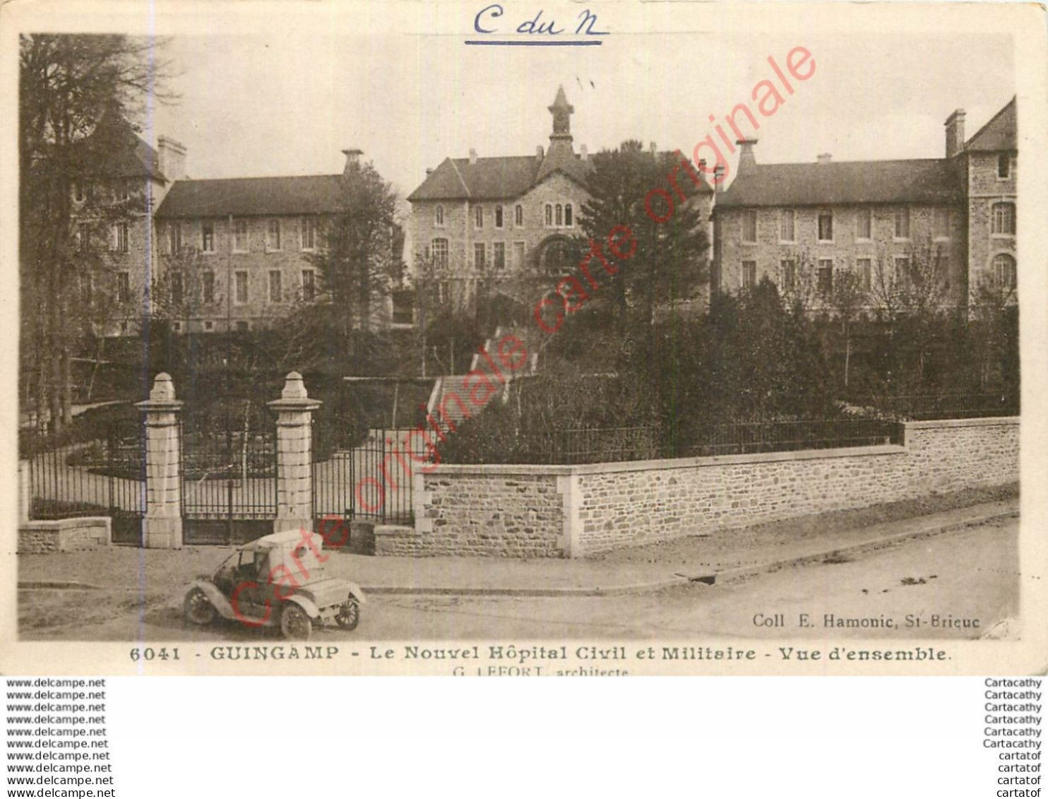 22.  GUINGAMP .  Le Nouvel Hôpital Civil Et Militaire .  Vue D'ensemble . - Guingamp