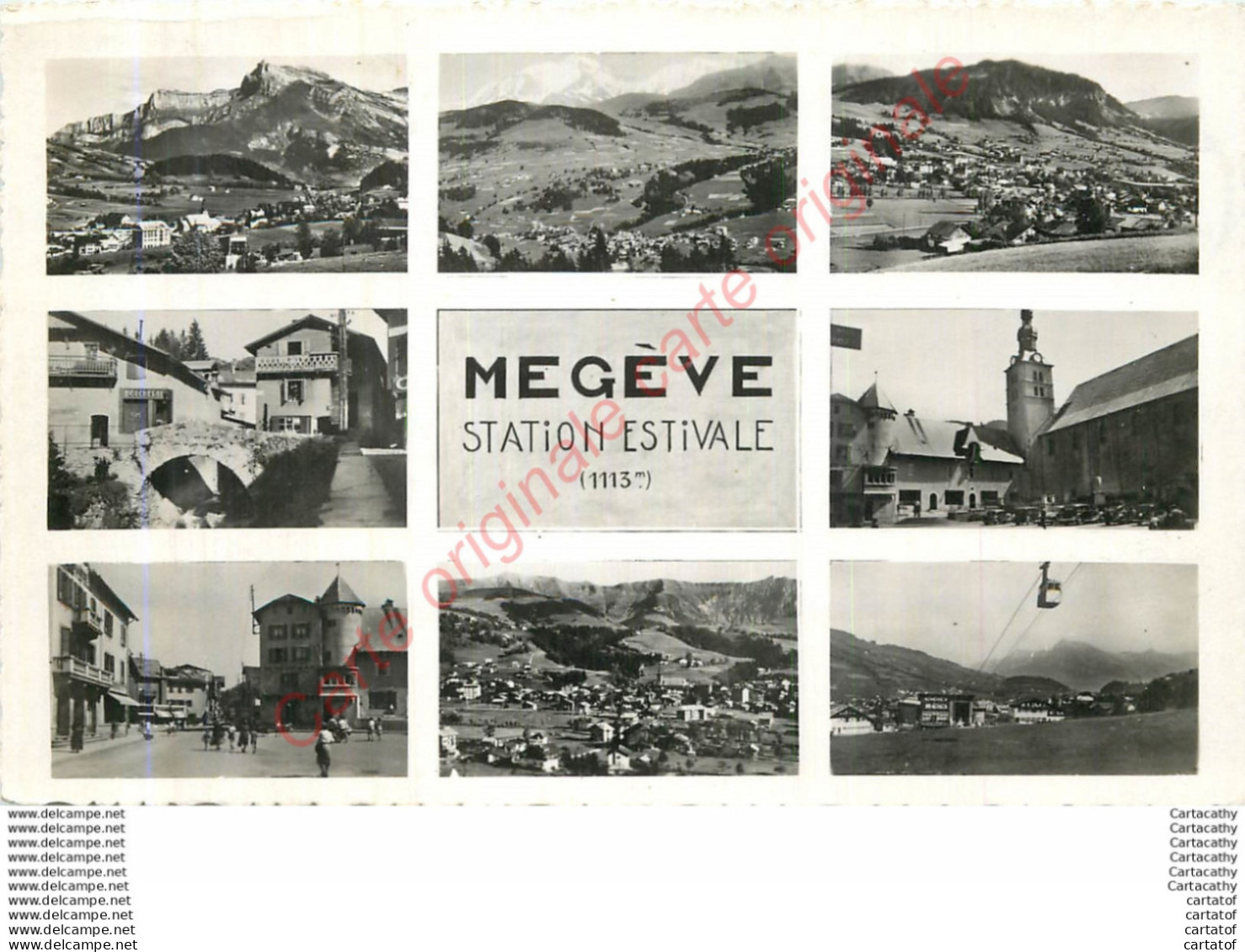 74.  MEGEVE .  CP Multivues . - Megève