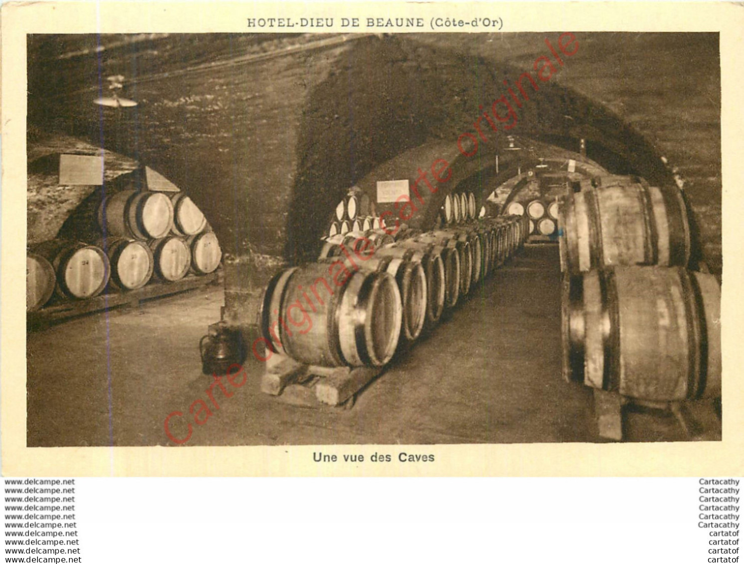 21.  HOTEL DIEU DE BEAUNE . Une Vue Des Caves . - Beaune