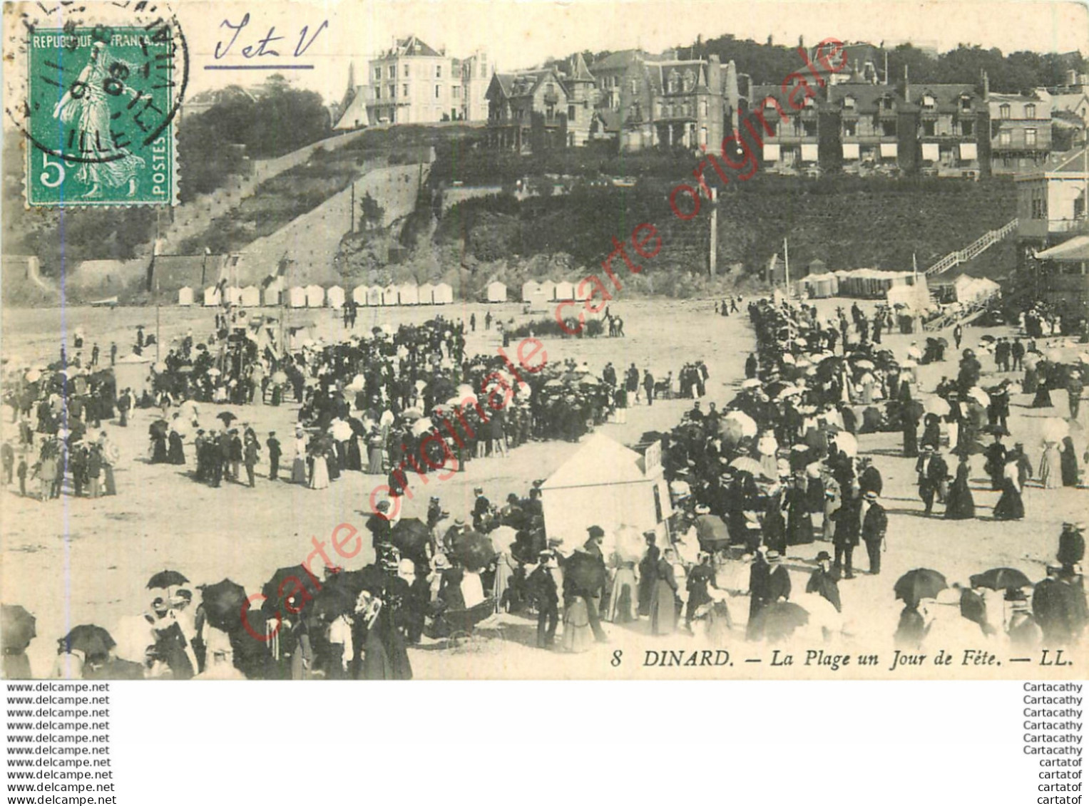 35.  DINARD .  La Plage Un Jour De Fête . - Dinard