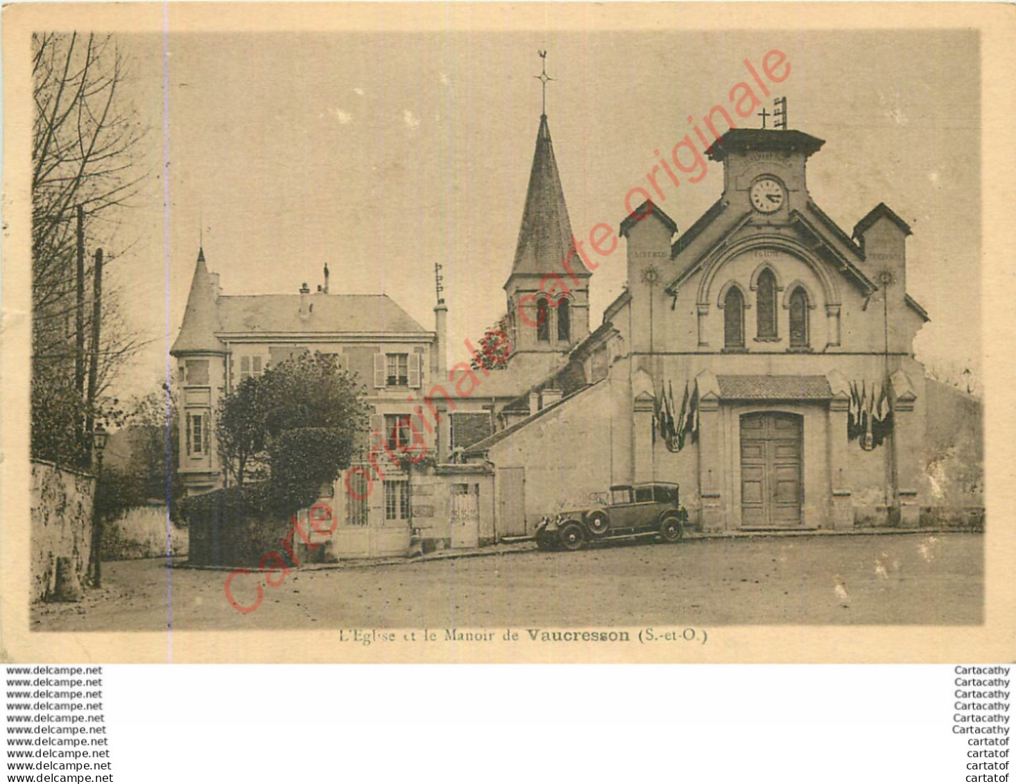 92.  VAUCRESSON . L'Eglise Et Le Manoir . - Vaucresson