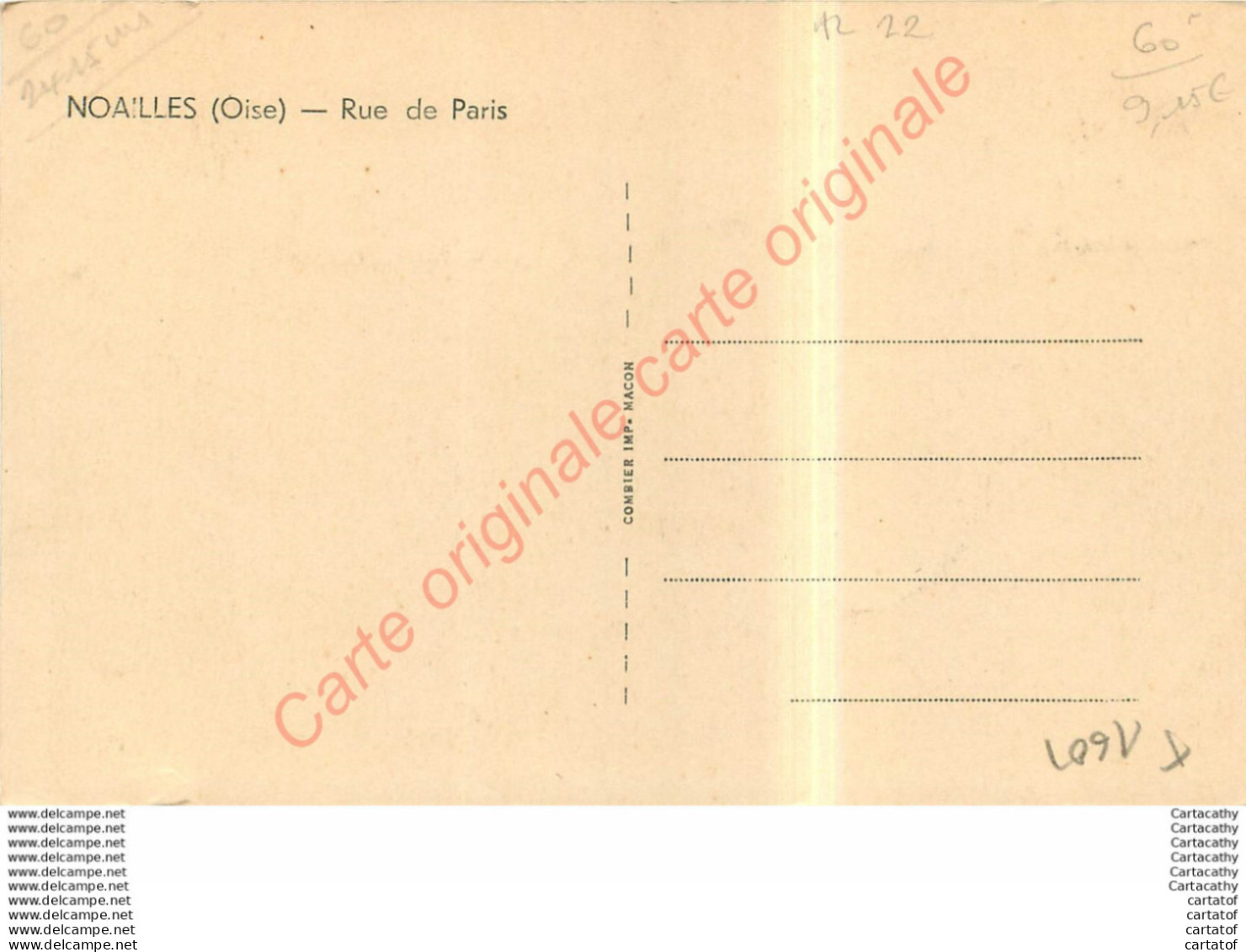 60.  NOAILLES .  Rue De Paris . - Noailles