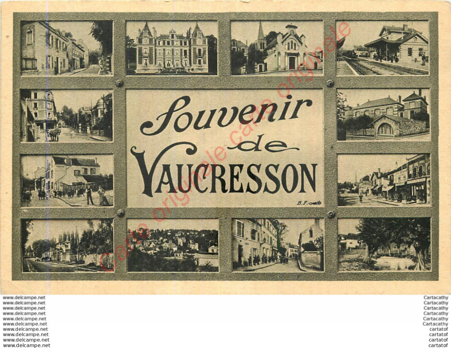 92.  SOUVENIR De VAUCRESSON .  CPA Multivues . - Vaucresson