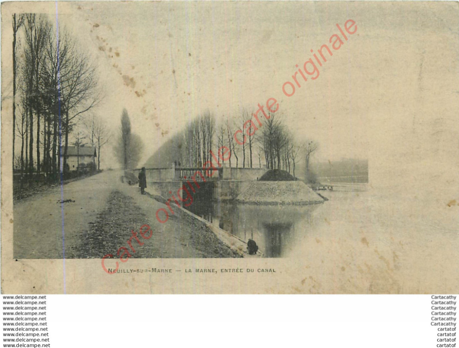 93.  NEUILLY SUR MARNE .  La Marne . Entrée Du Canal. - Neuilly Sur Marne