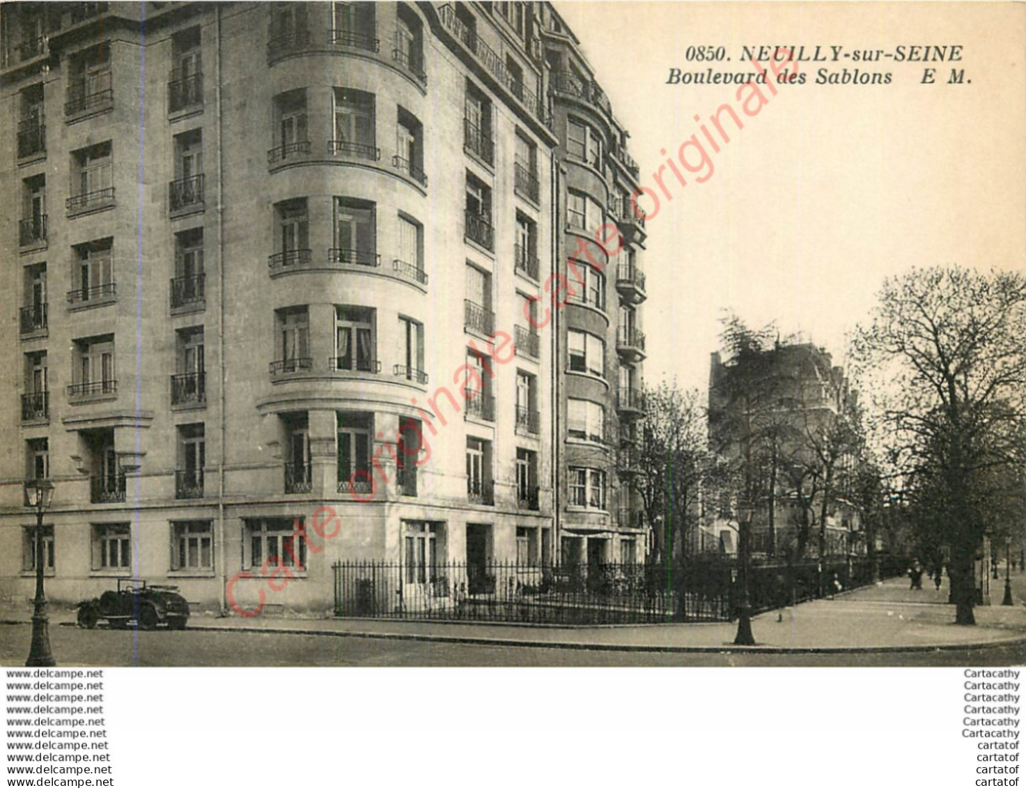 92.  NEUILLY SUR SEINE .  Boulevard Des Sablons . - Neuilly Sur Seine