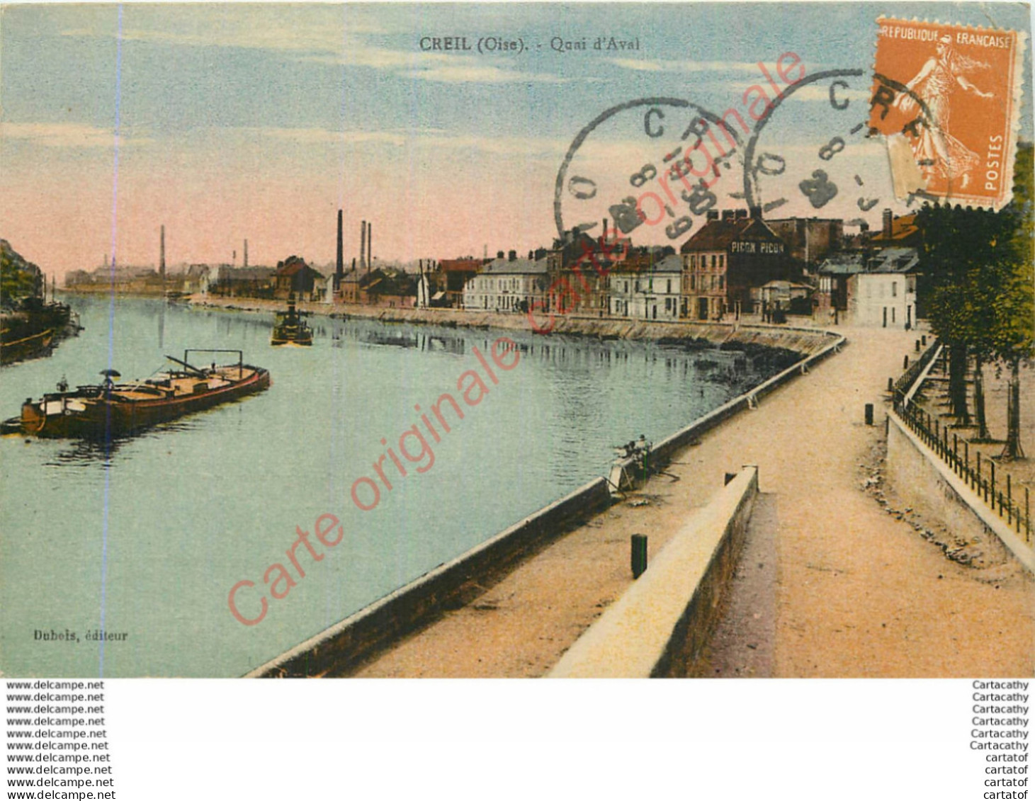 60.  CREIL .  Quai D'Aval . - Creil