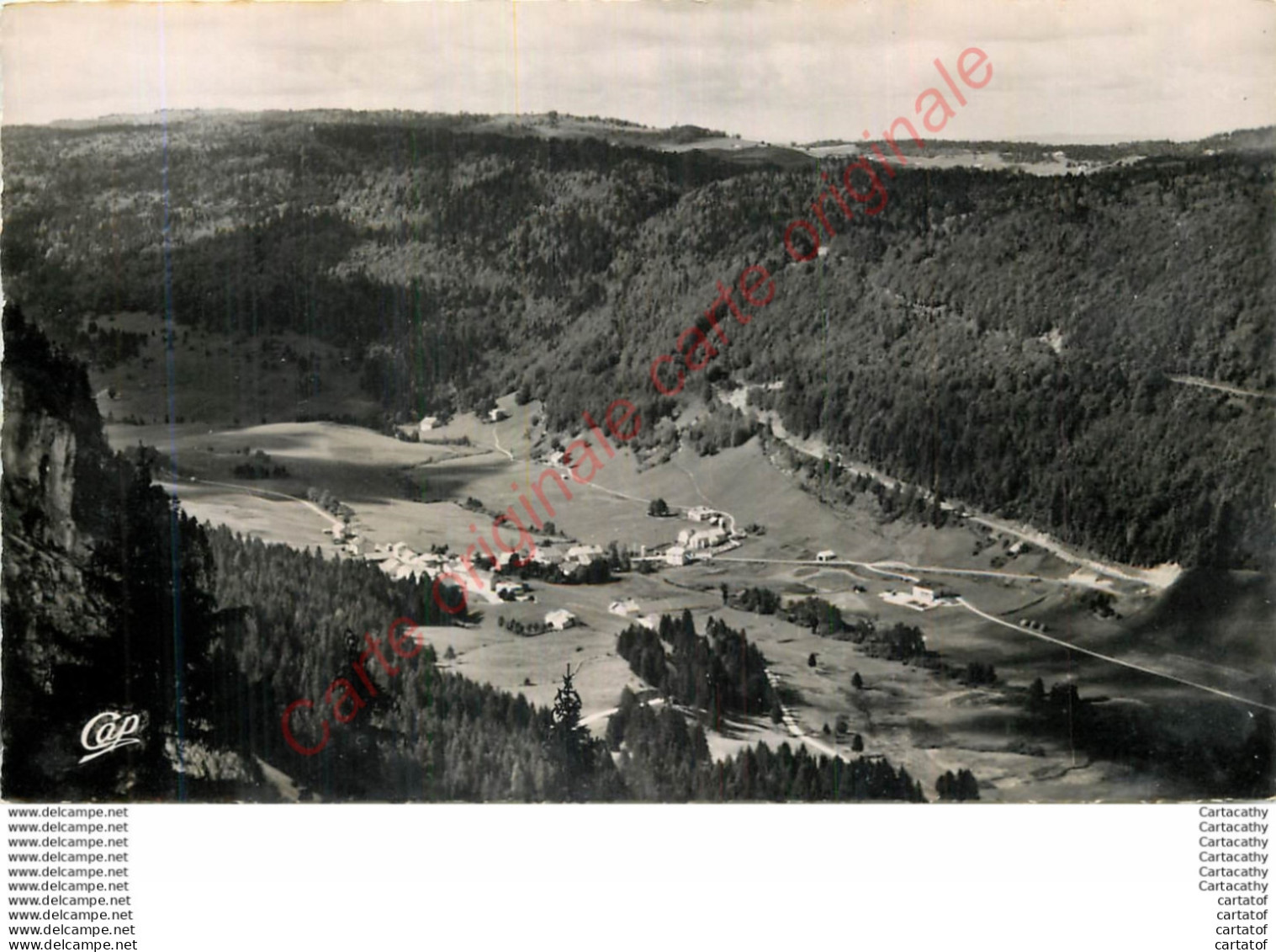 01.  GEX LA FAUCILLE .  La Vallée De Mijoux Vue Du Col De La Faucille . - Gex